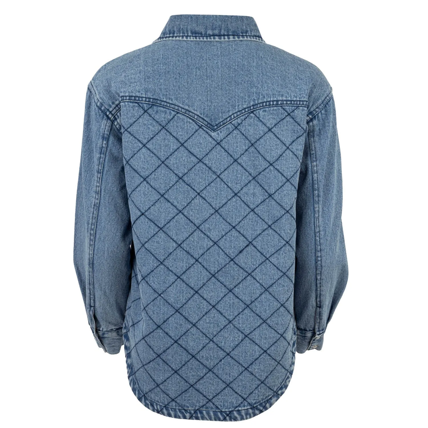 Weekend Getaway Stylish Smart Comfort STS Ranchwear Womens Palo Duro Shirt Denim 100% Cotton Cotton Jacket