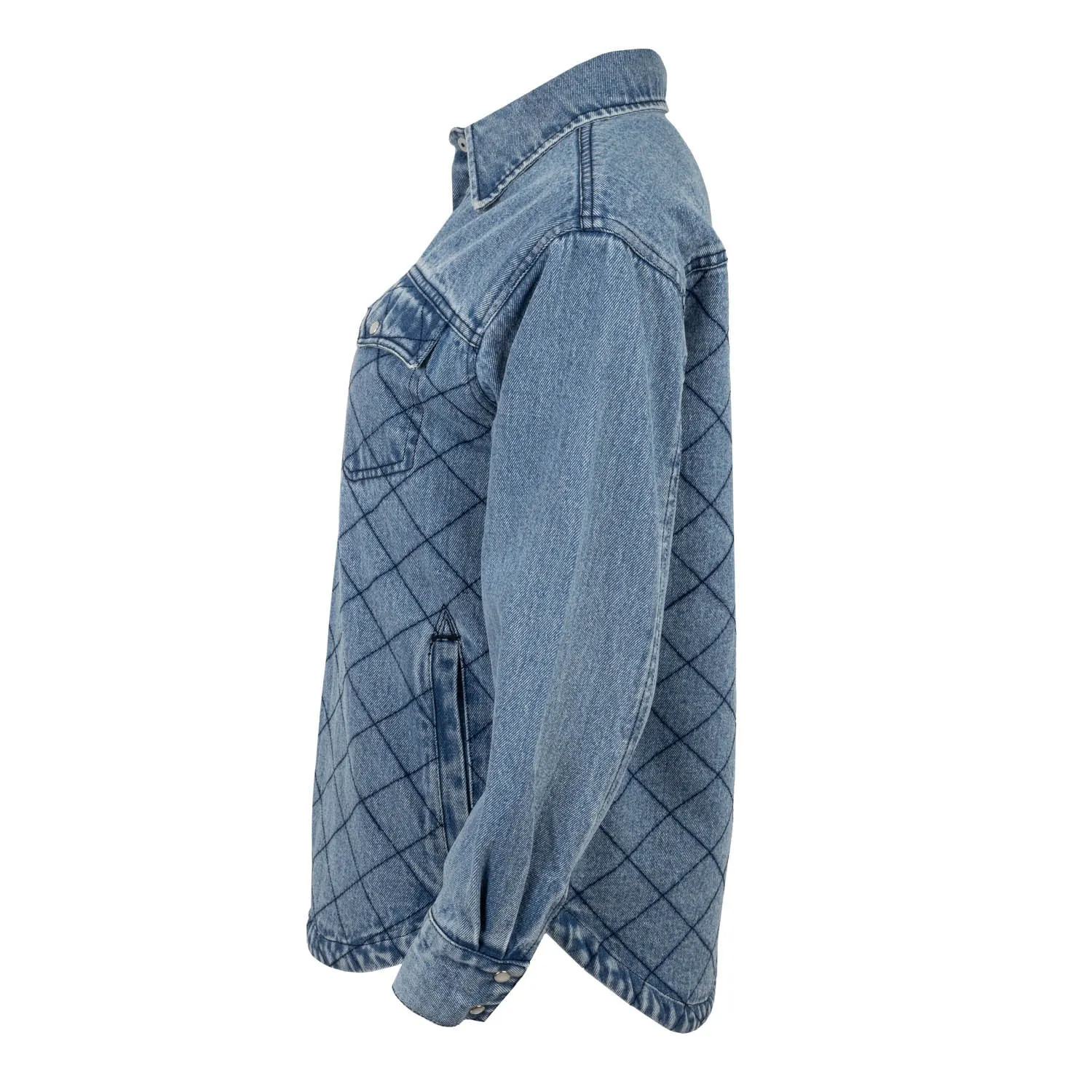 Anytime Look Bold Casual Friday STS Ranchwear Womens Palo Duro Shirt Denim 100% Cotton Cotton Jacket
