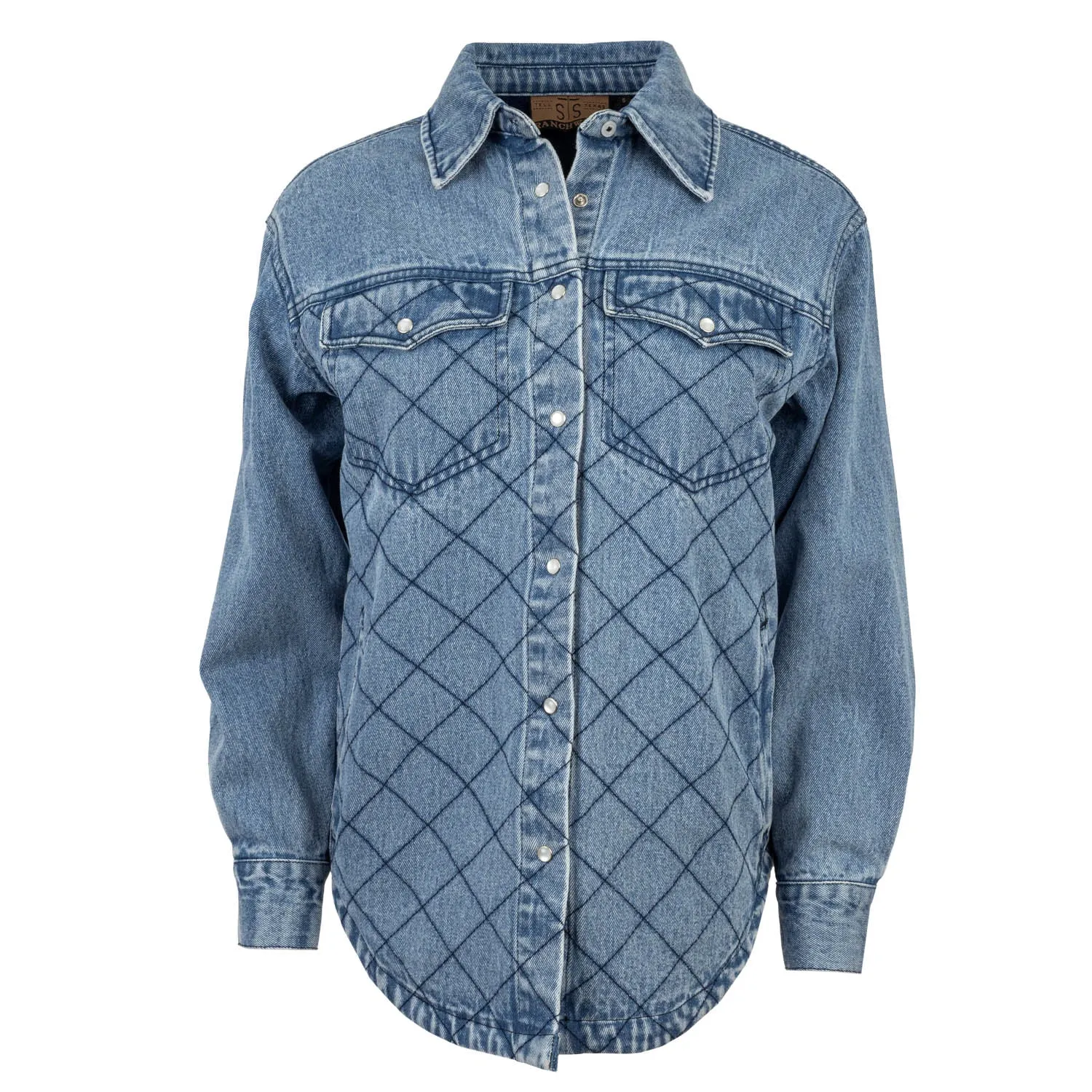 STS Ranchwear Womens Palo Duro Shirt Denim 100% Cotton Cotton Jacket Outfit Routine