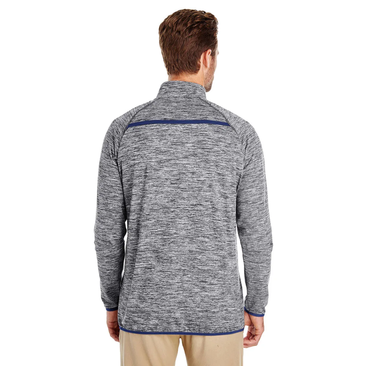 Holloway Men's Carbon Heather/Navy Force Training Top