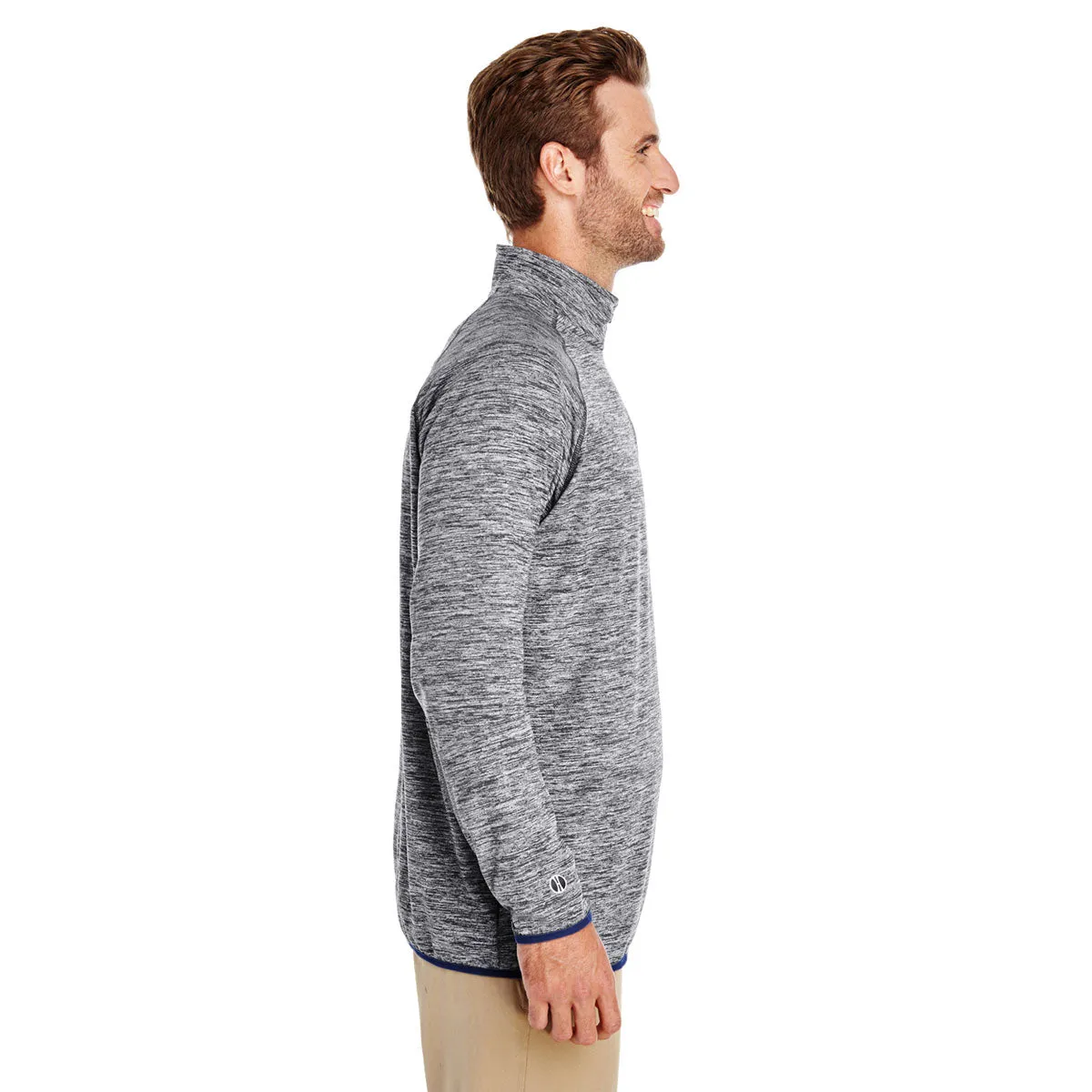 Holloway Men's Carbon Heather/Navy Force Training Top