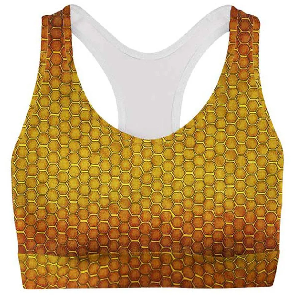 Honey Comb Sports Crop