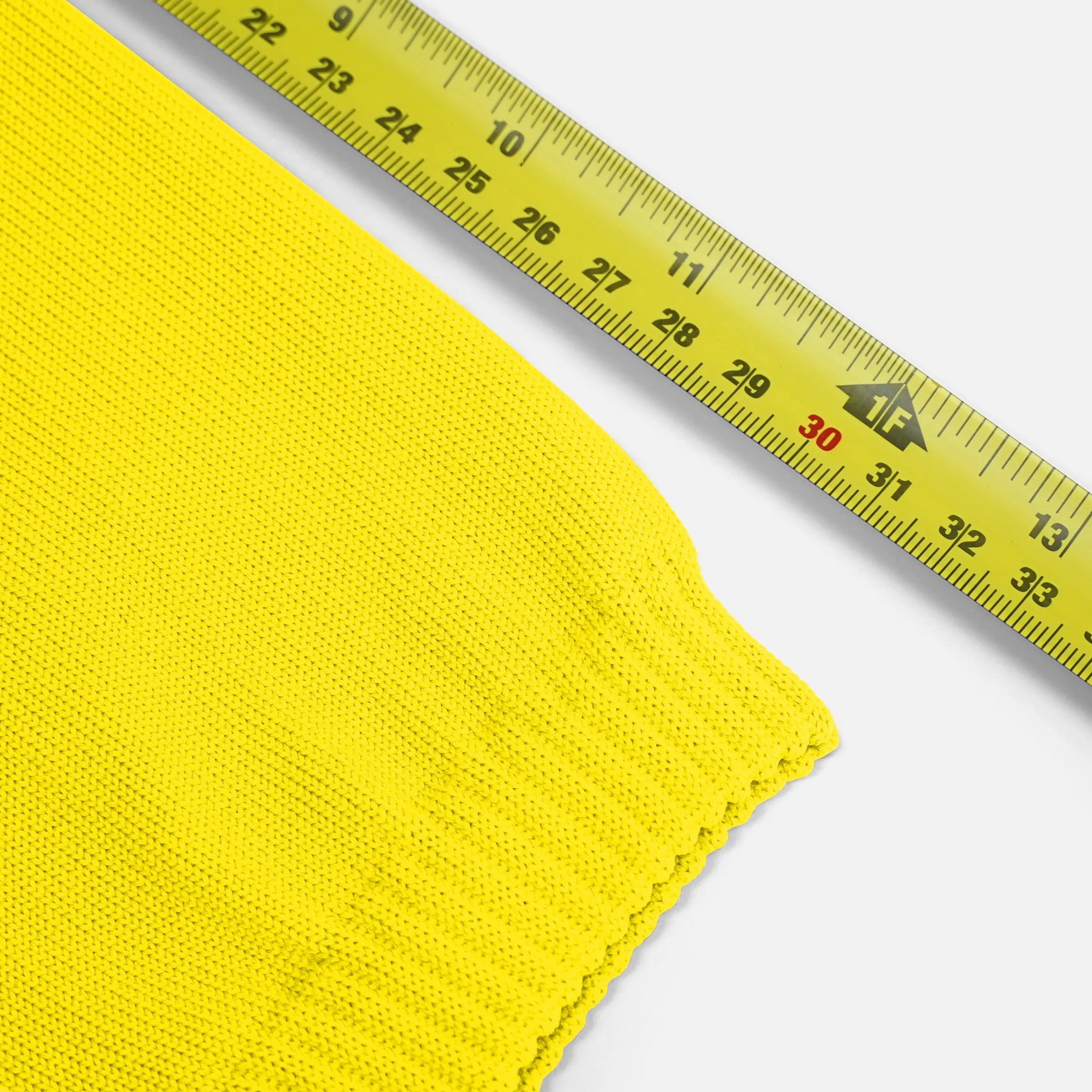 Hue Yellow Knitted Compression Calf Sleeves