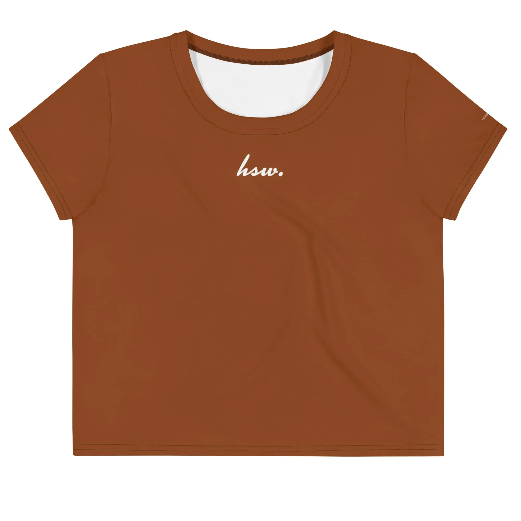 Humble Sportswear™ Coco Brown Crop T-Shirt