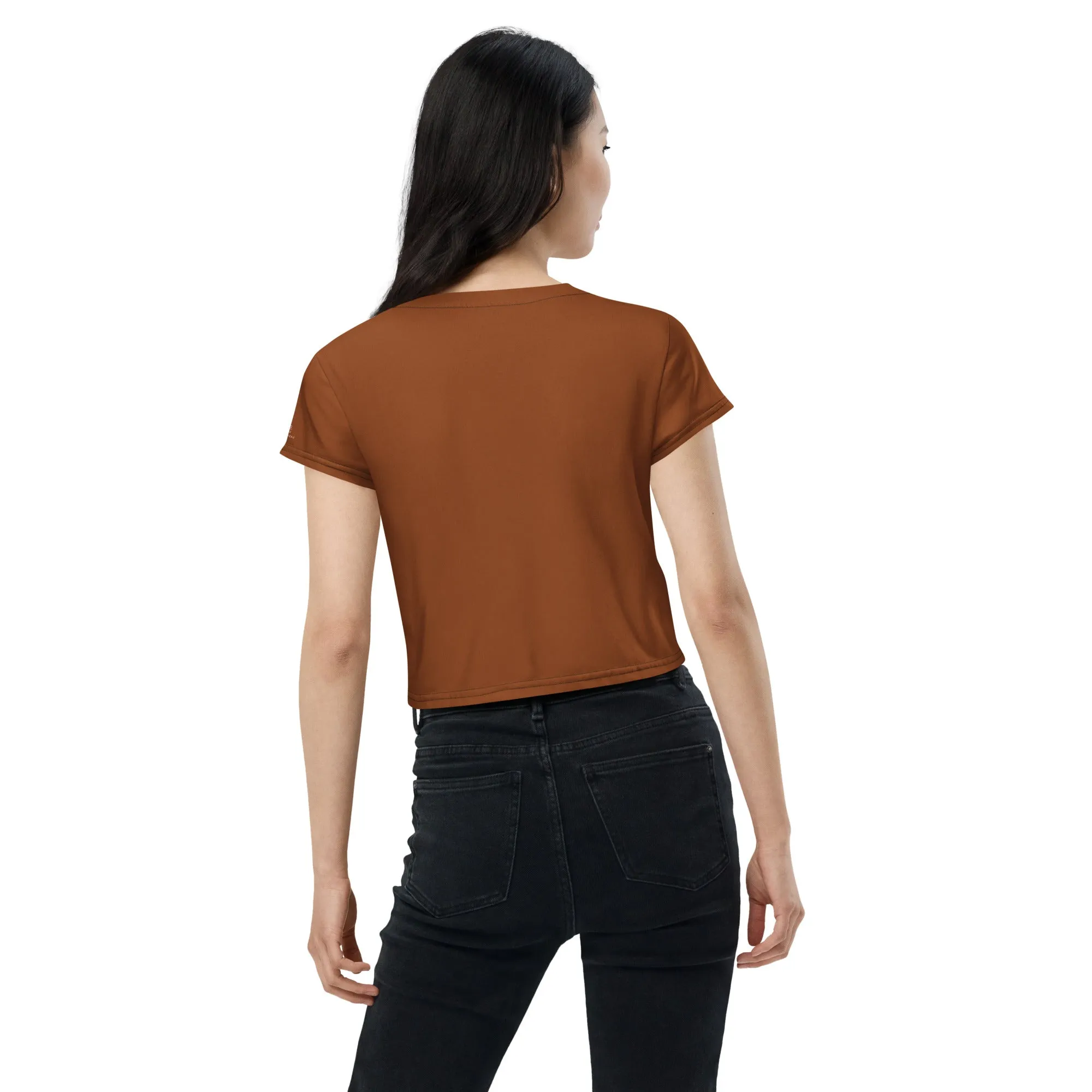 Humble Sportswear™ Coco Brown Crop T-Shirt