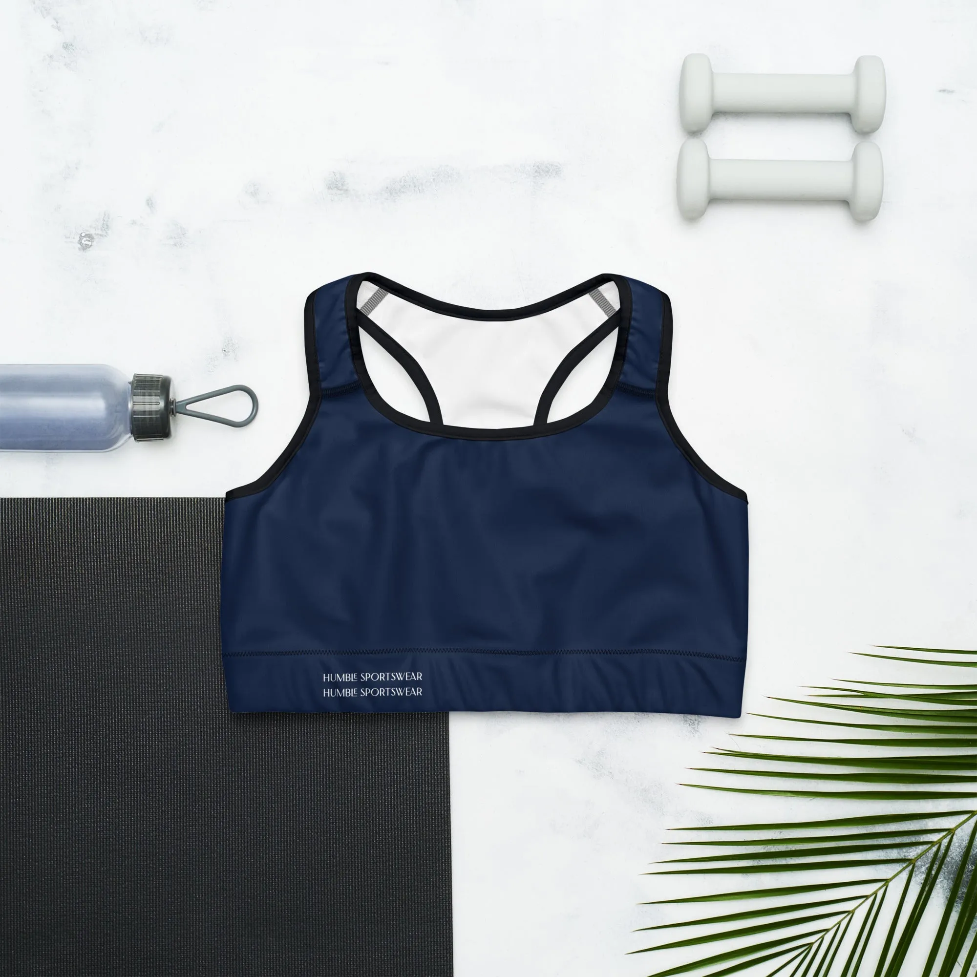 Humble Sportswear™ Navy Blue Dri-Fit Sports Bra