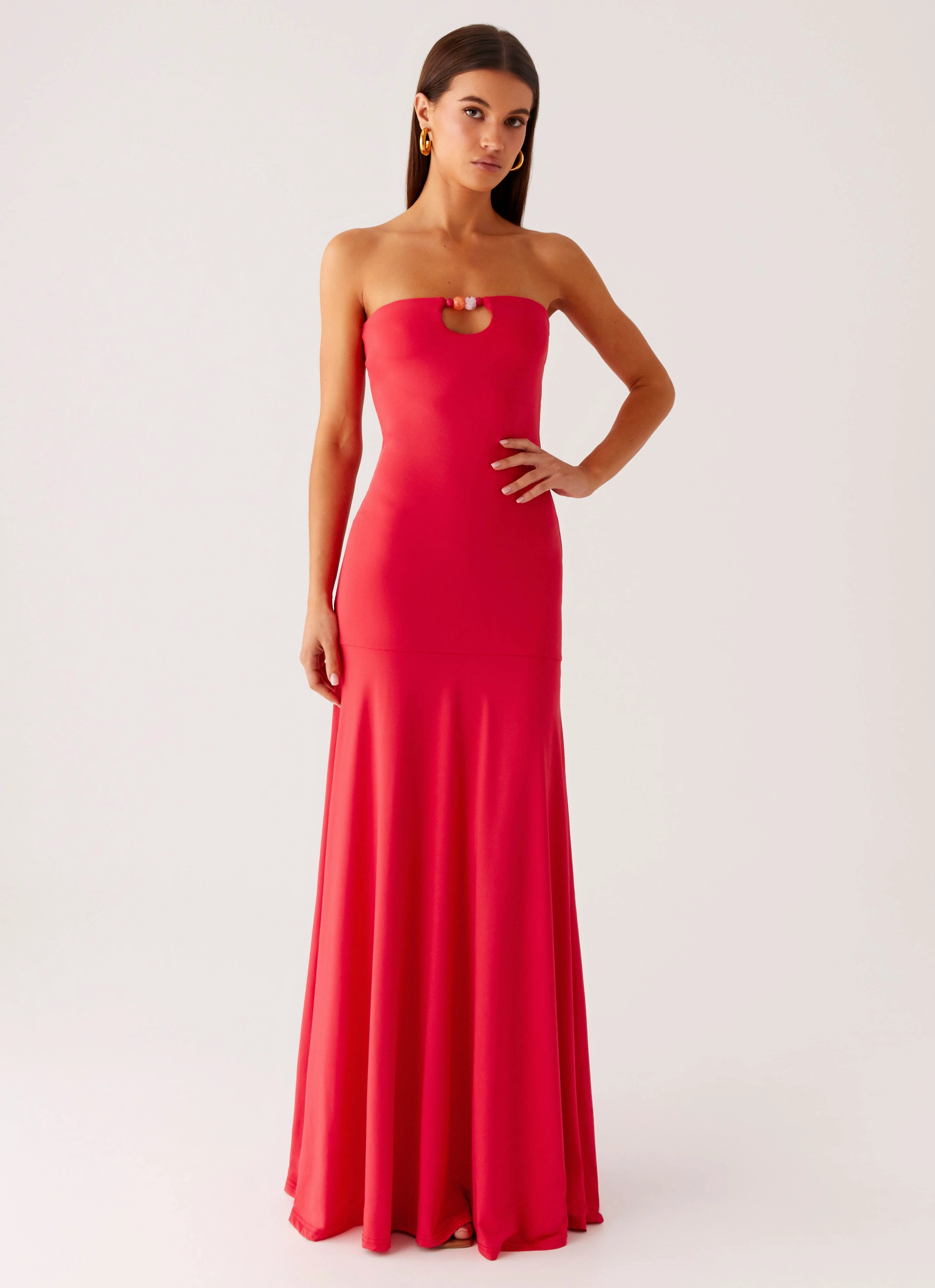 Hurts Like Hell Maxi Dress - Pink Urban Line Casual Style
