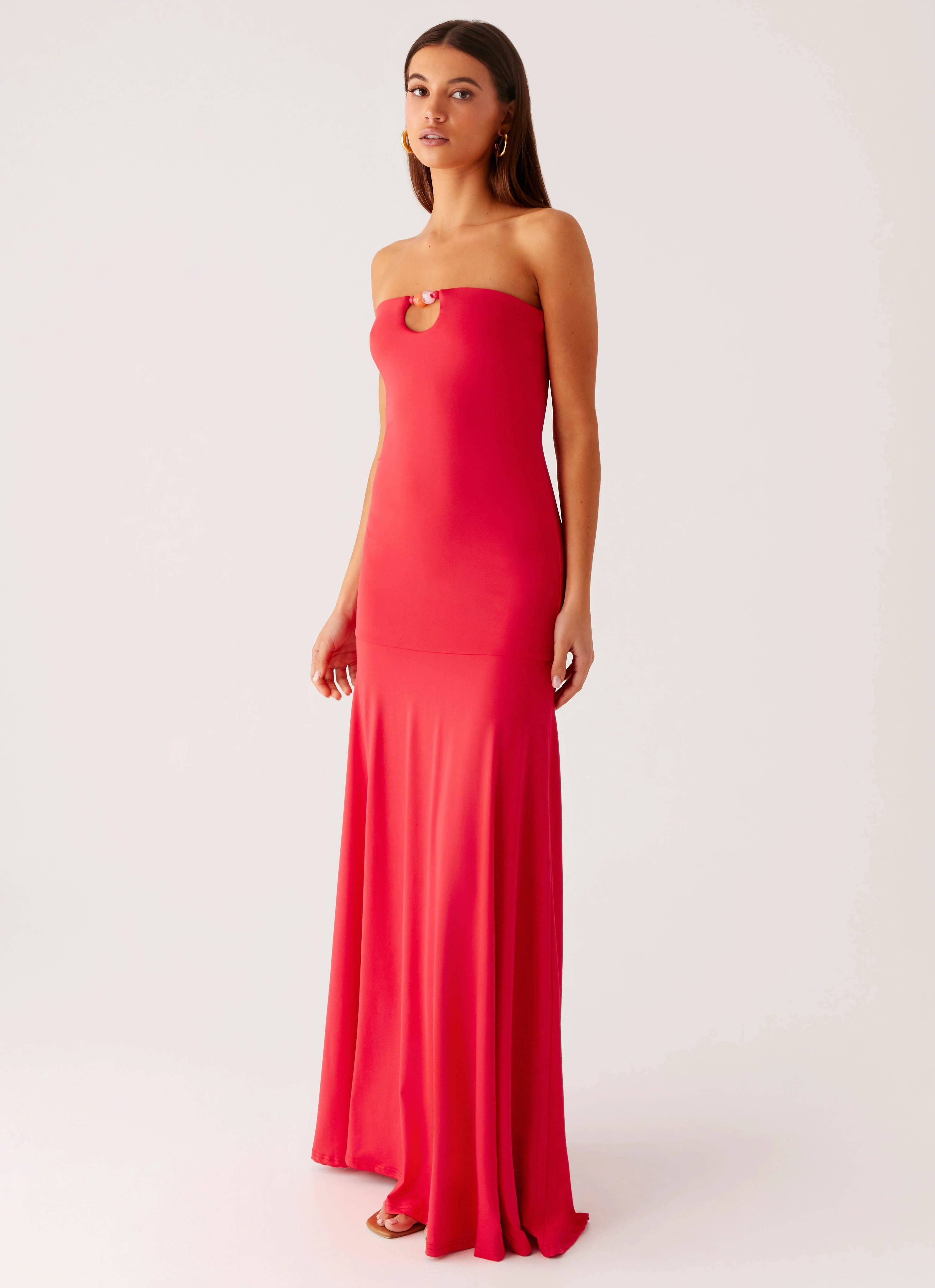 Hurts Like Hell Maxi Dress - Pink Fashion Fit