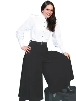 Hygienic Lining Scully RangeWear Womens Black Polyester Western Split Skirt Beach Day Holiday Vibes Scully RangeWear Womens Black Polyester Western Split Skirt