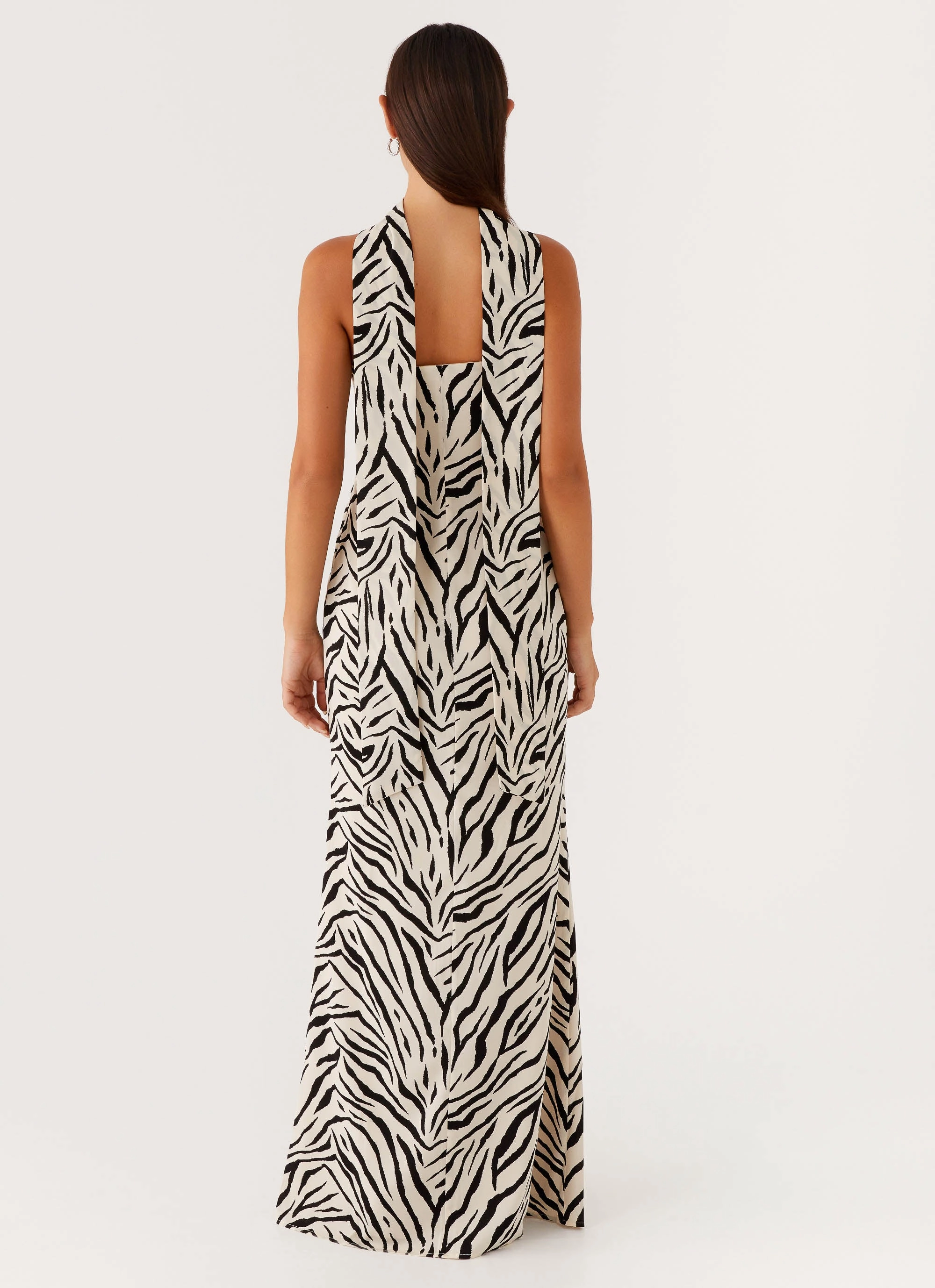 Jigsaw Strapless Maxi Dress - Zebra Clean Texture