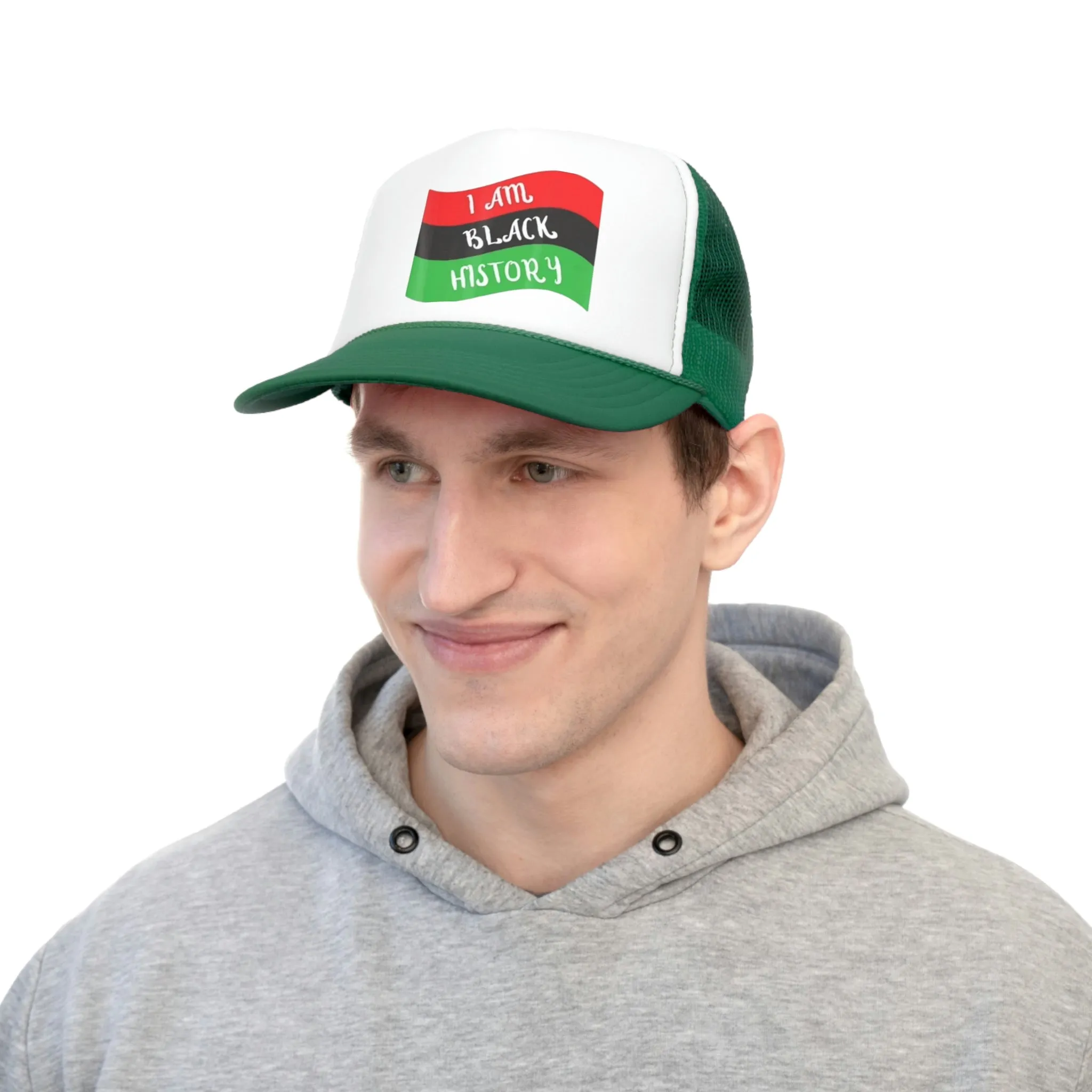 I Am Black History Trucker Caps