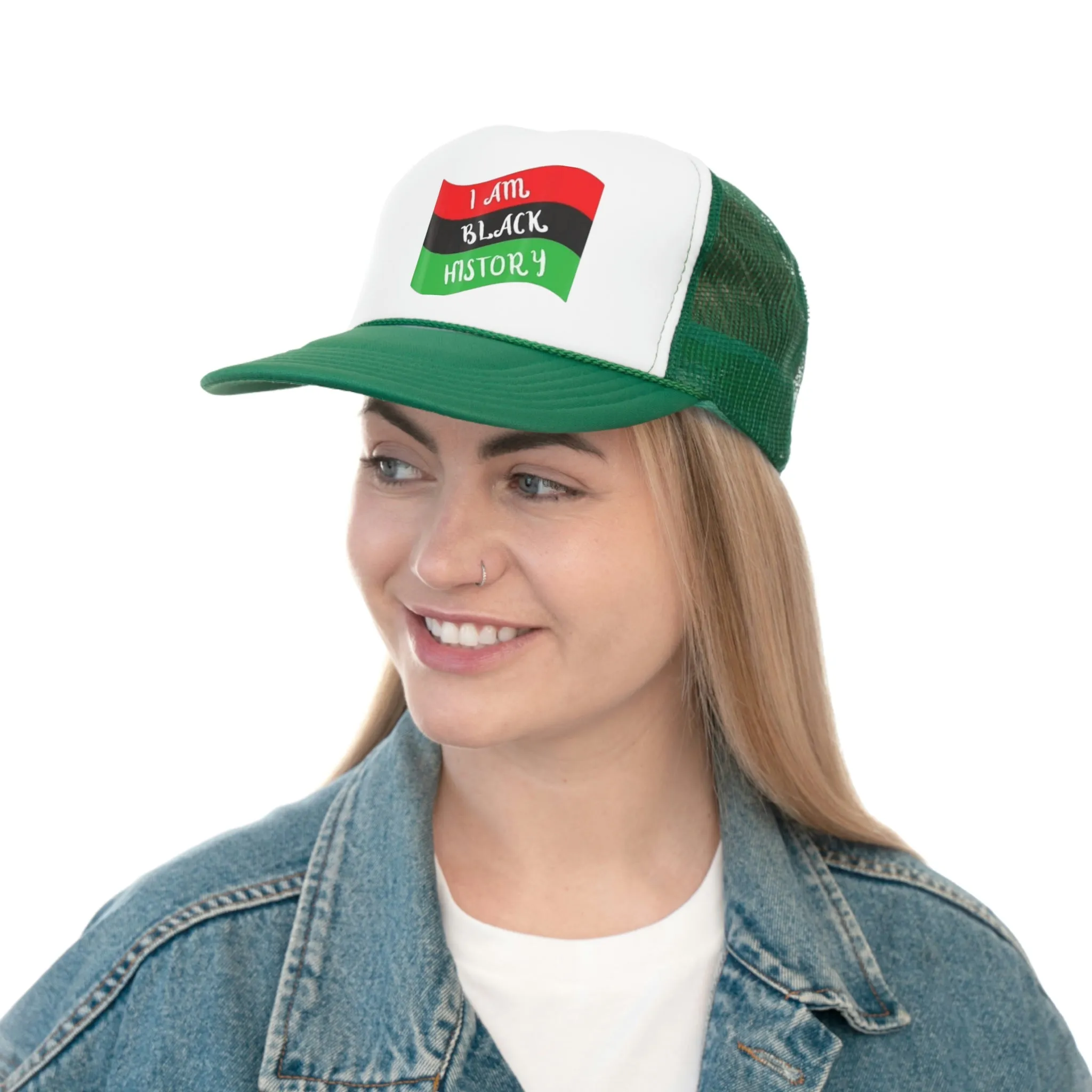 I Am Black History Trucker Caps