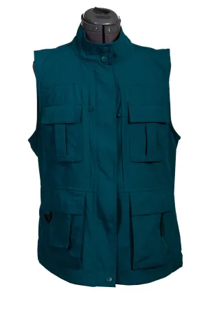 Iconic Mode Scully Womens Deep Teal Nylon Multi-Pocket Vest Scully Womens Deep Teal Nylon Multi-Pocket Vest Daytime Look