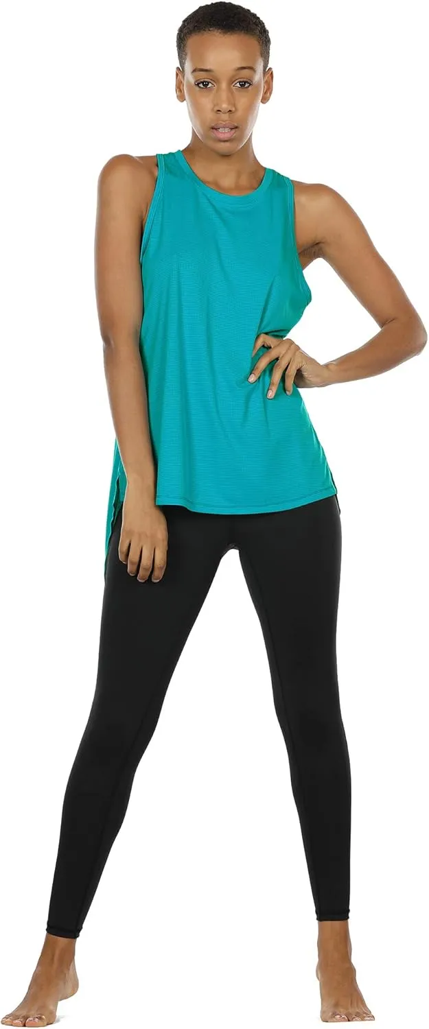 icyzone Open Back Workout Tank Top Shirts - Activewear Exercise Athletic Yoga Tops for Women