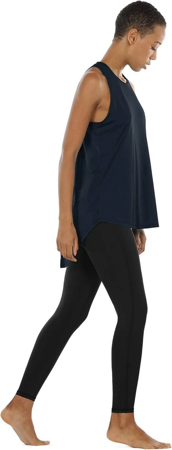 icyzone Open Back Workout Tank Top Shirts - Activewear Exercise Athletic Yoga Tops for Women