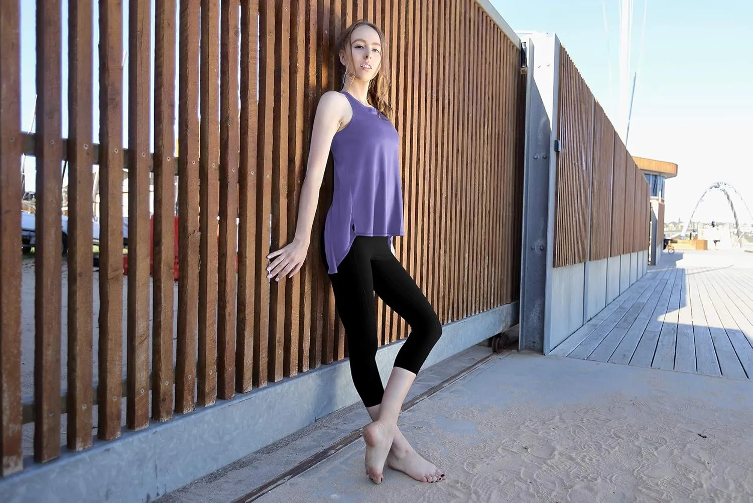icyzone Open Back Workout Tank Top Shirts - Activewear Exercise Athletic Yoga Tops for Women