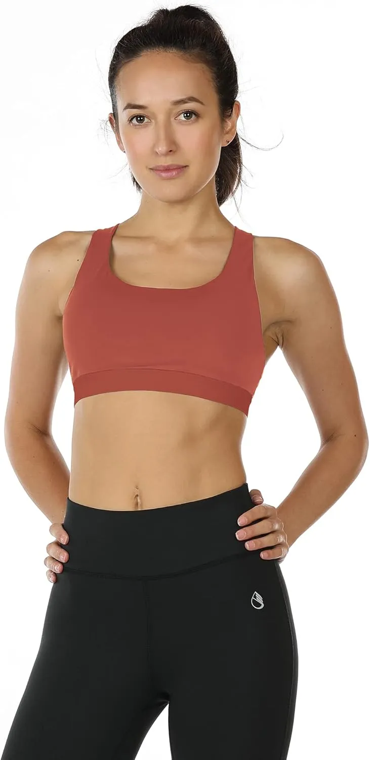 icyzone Women's Workout Yoga Clothes Activewear Racerback Strappy Sports Bras