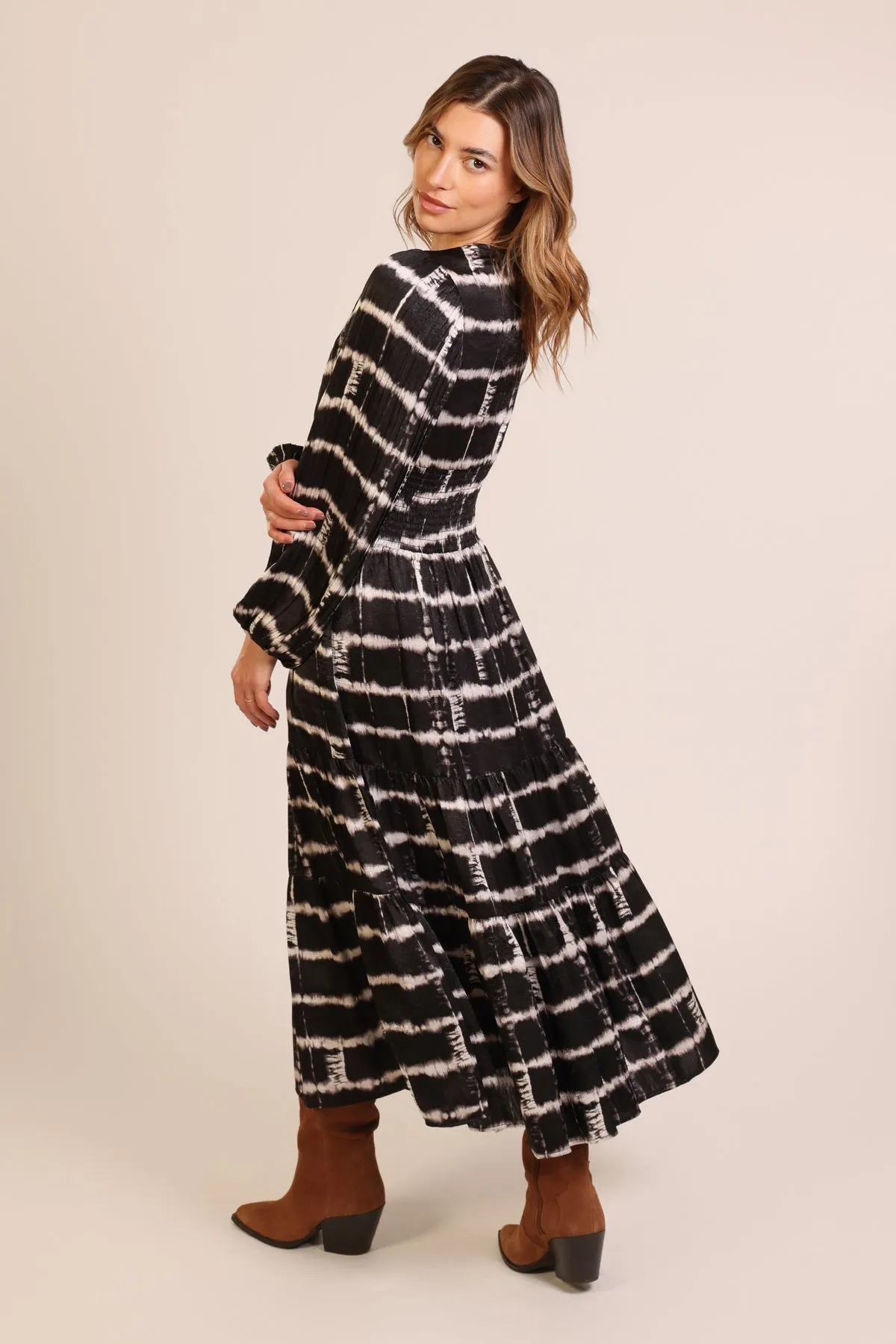 In The Shadows Whispers Dress in Black Effortless Layering Event Mood