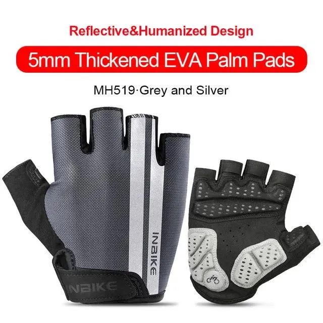 INBIKE Shockproof GEL Pad Cycling Gloves Half Finger Sport Gloves Men Women Summer Bicycle Gym Fitness Gloves MTB Gloves IF239