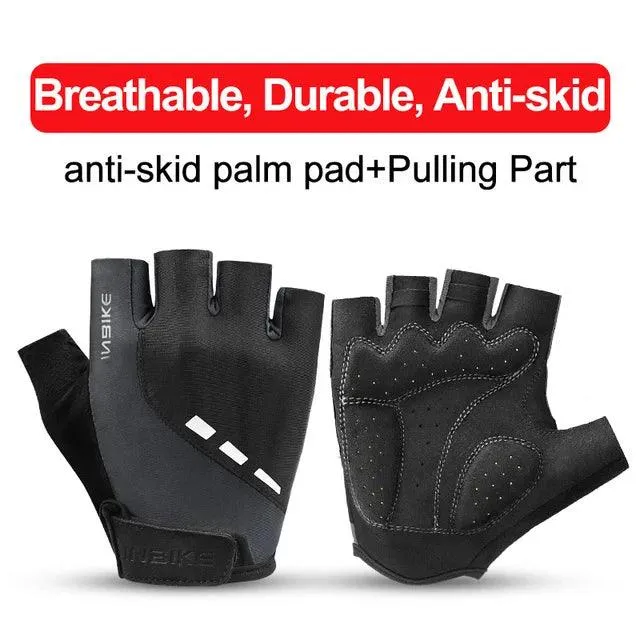 INBIKE Shockproof GEL Pad Cycling Gloves Half Finger Sport Gloves Men Women Summer Bicycle Gym Fitness Gloves MTB Gloves IF239
