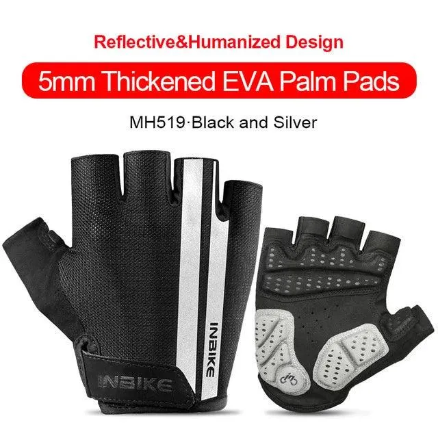 INBIKE Shockproof GEL Pad Cycling Gloves Half Finger Sport Gloves Men Women Summer Bicycle Gym Fitness Gloves MTB Gloves IF239