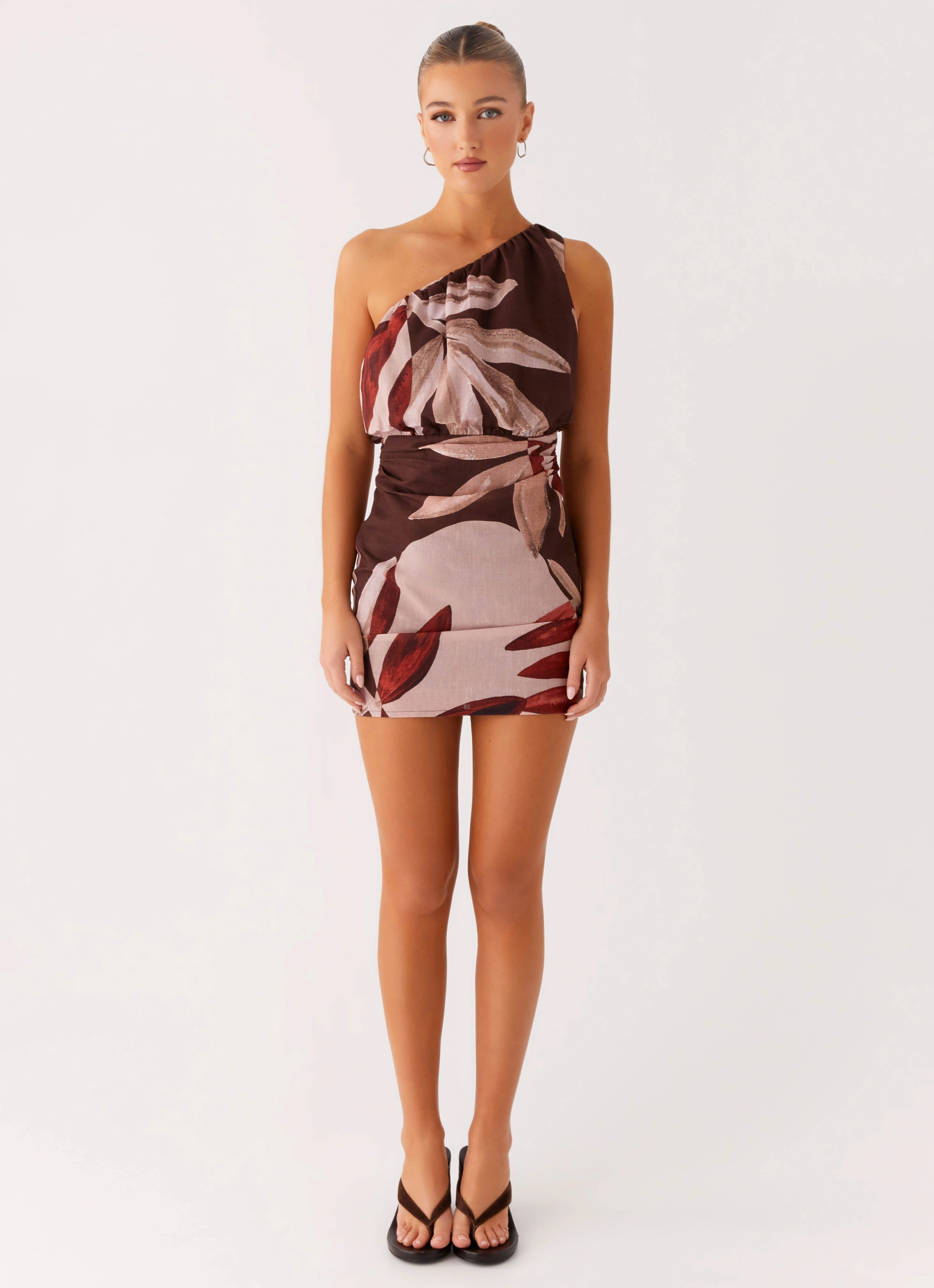 Indianna Mini Dress - Cinnamon Palm Mood Focused Unique Cut