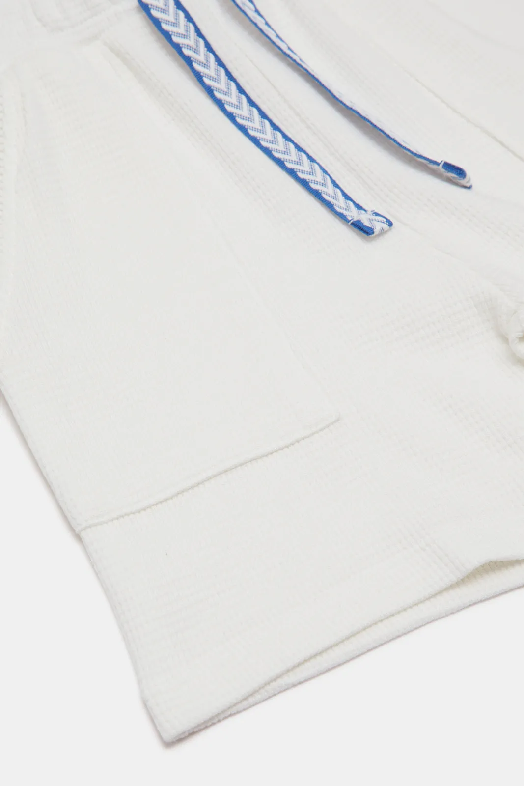 Infant Boys Cream Micro Waffle Active Shorts