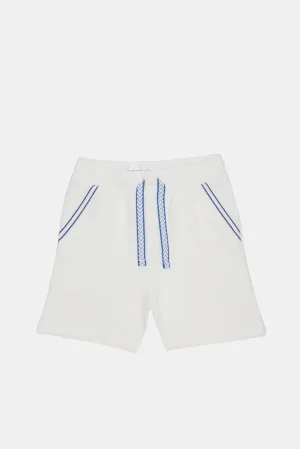 Infant Boys Cream Micro Waffle Active Shorts