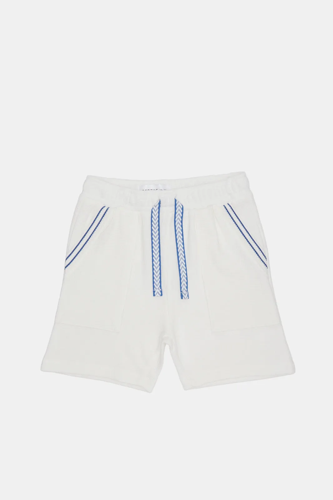 Infant Boys Cream Micro Waffle Active Shorts