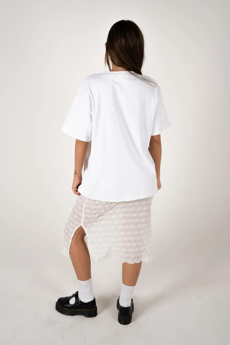 Inner Relm Happy Days Tee - WHITE