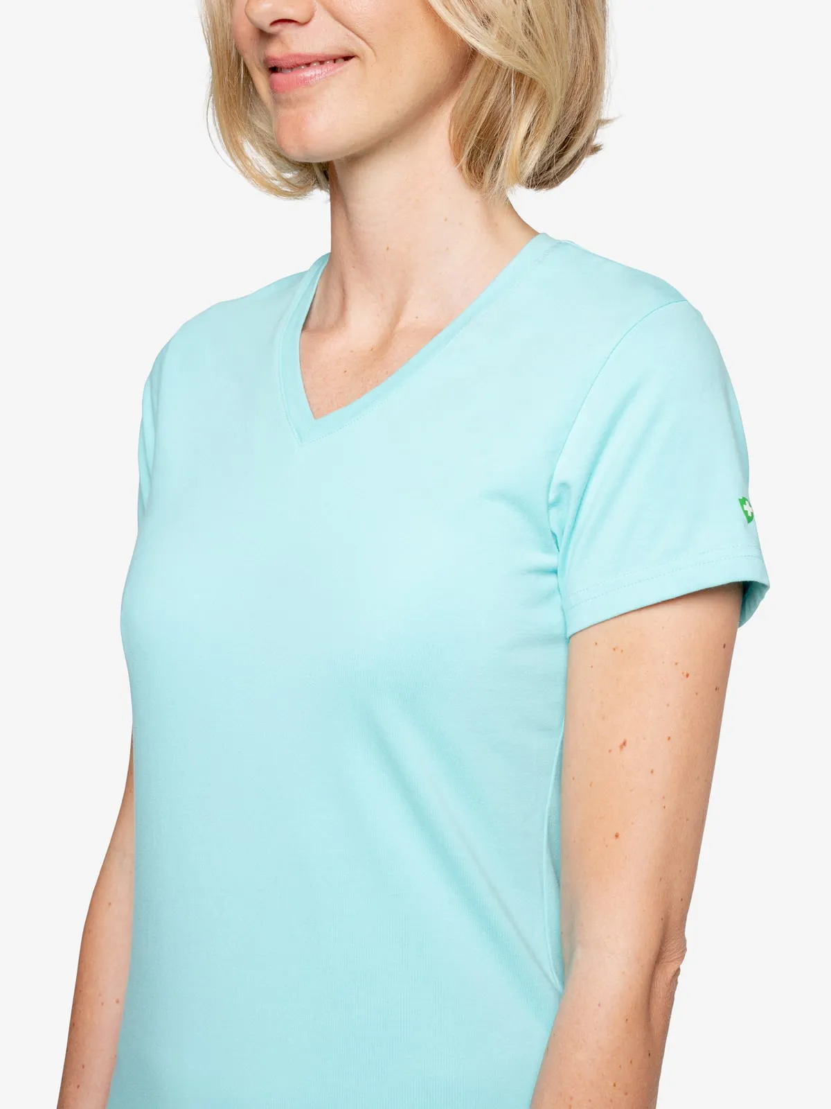 Insect Shield Women's UPF Dri-Balance Short Sleeve V-Neck T-Shirt