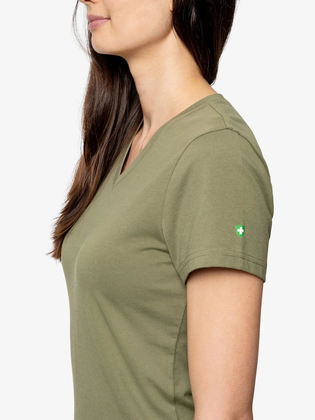 Insect Shield Women's UPF Dri-Balance Short Sleeve V-Neck T-Shirt