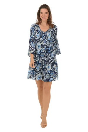 Intricate Ruffled V-Neck Pleated Dress Chic Tailoring Classic and Modern Smooth-Lining Intricate Ruffled V-Neck Pleated Dress