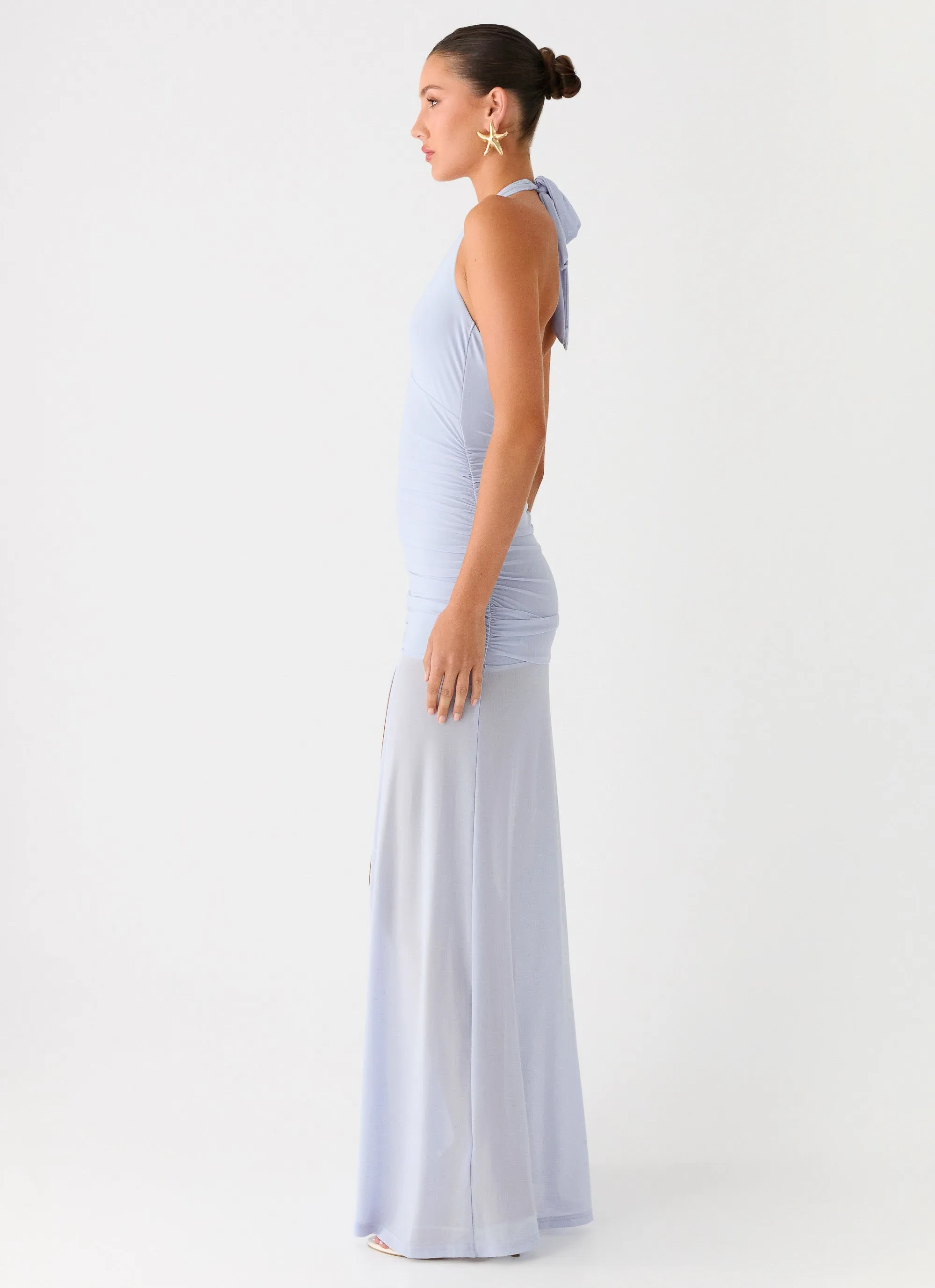 Trendy Layer Easy Tones Island Muse Dress - Blue