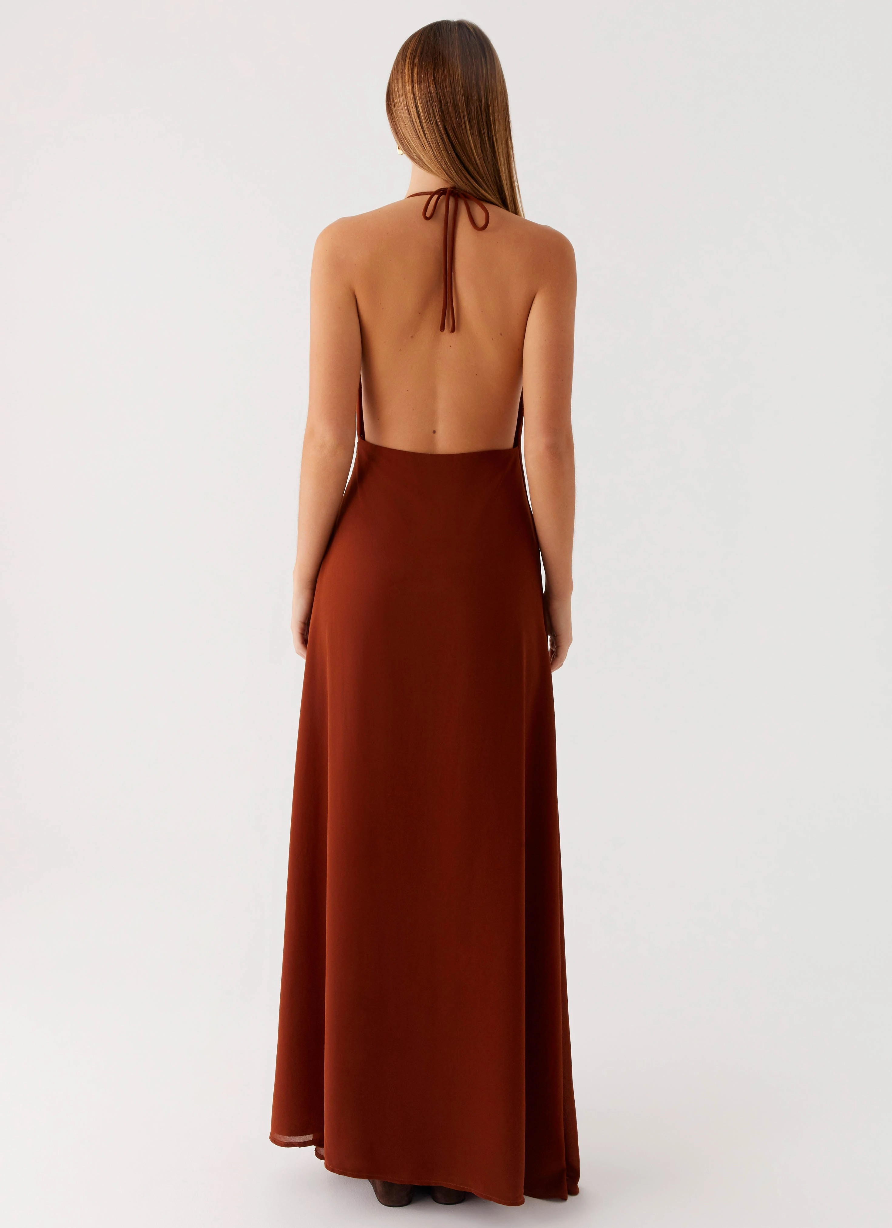 Clean Lines Daily Casual Marjoram Maxi Dress - Chocolate