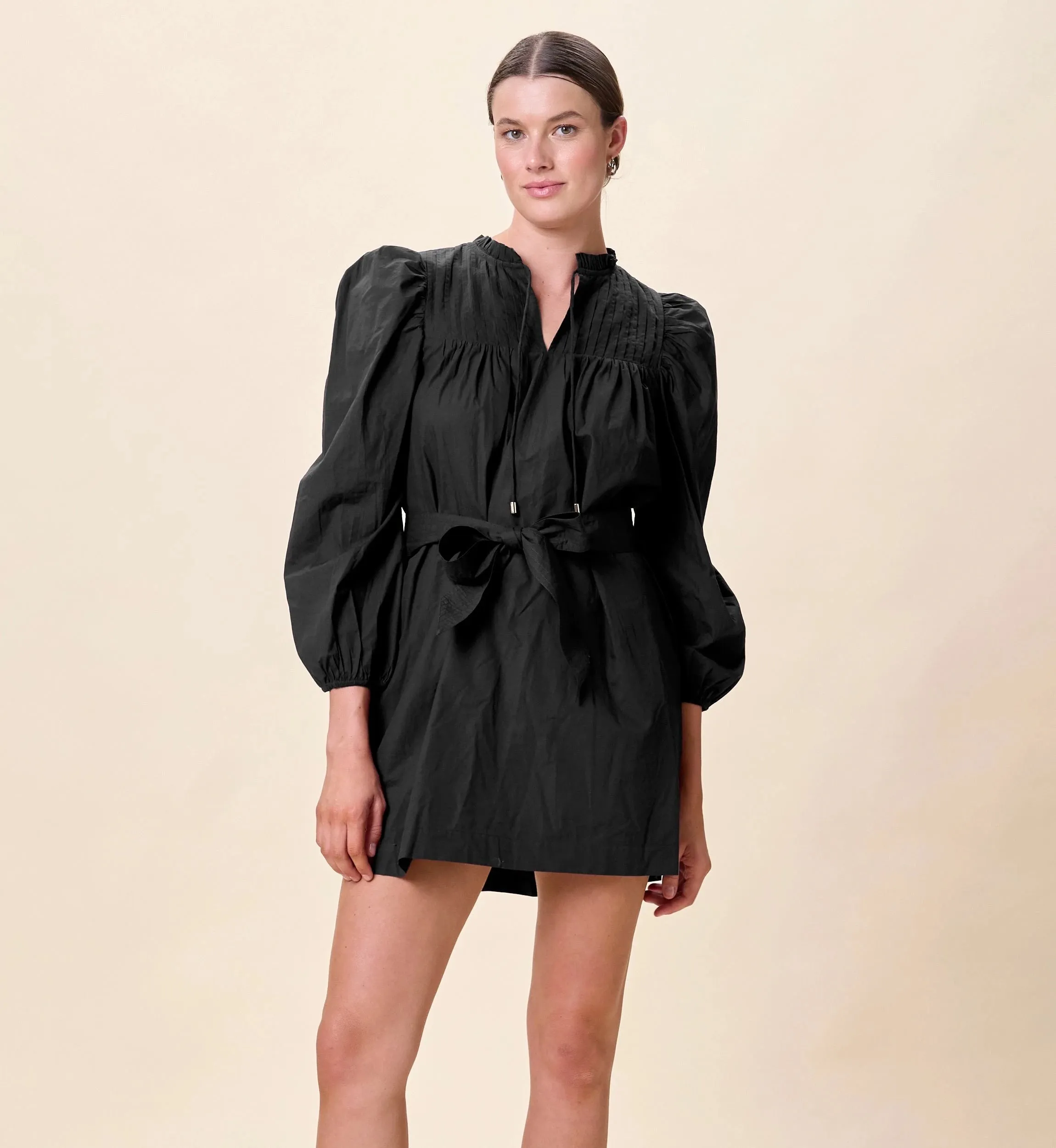 Ivana Mini Dress | Black Holiday-Party