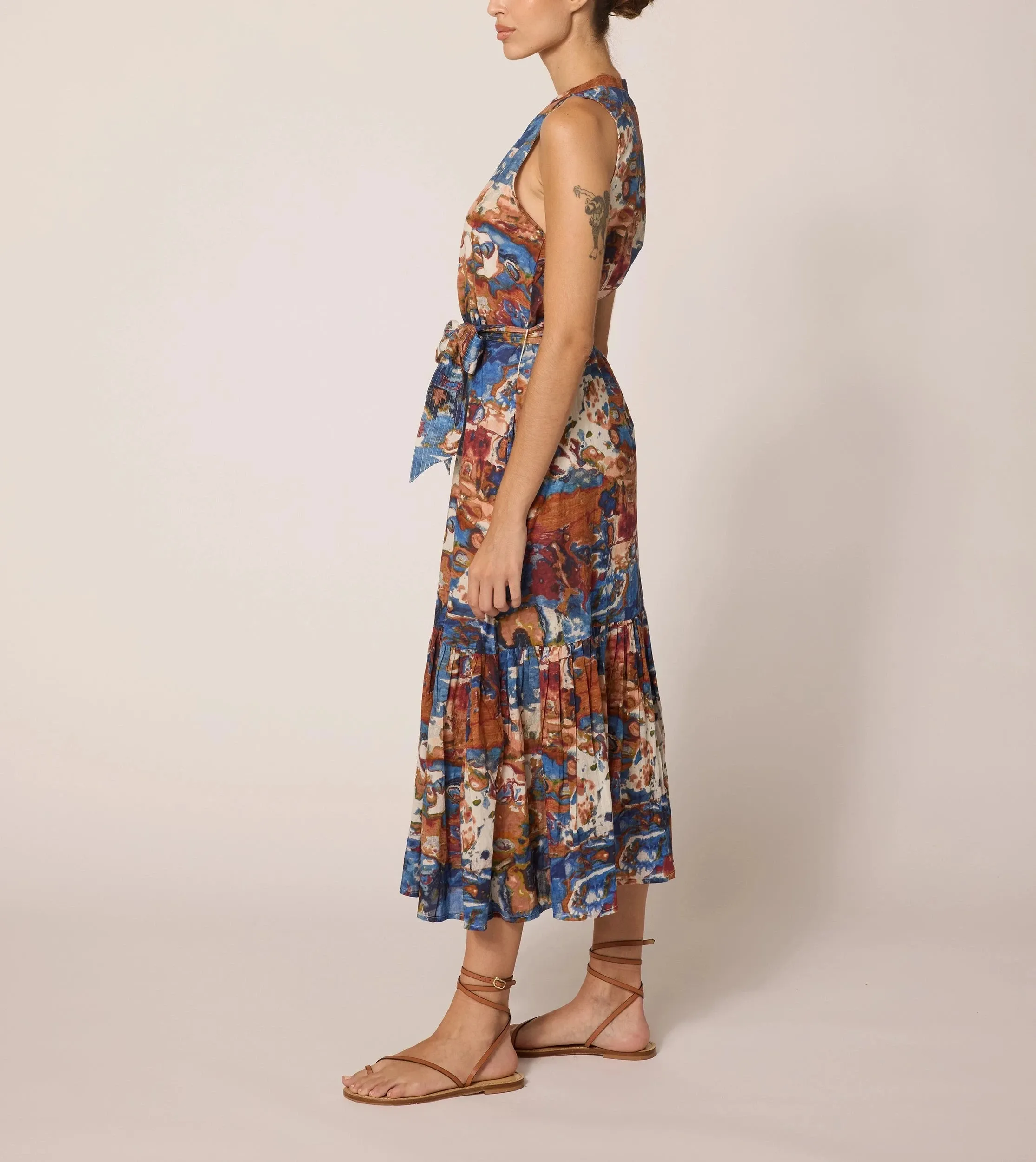 Izora Midi Dress | Murano Noble Aura