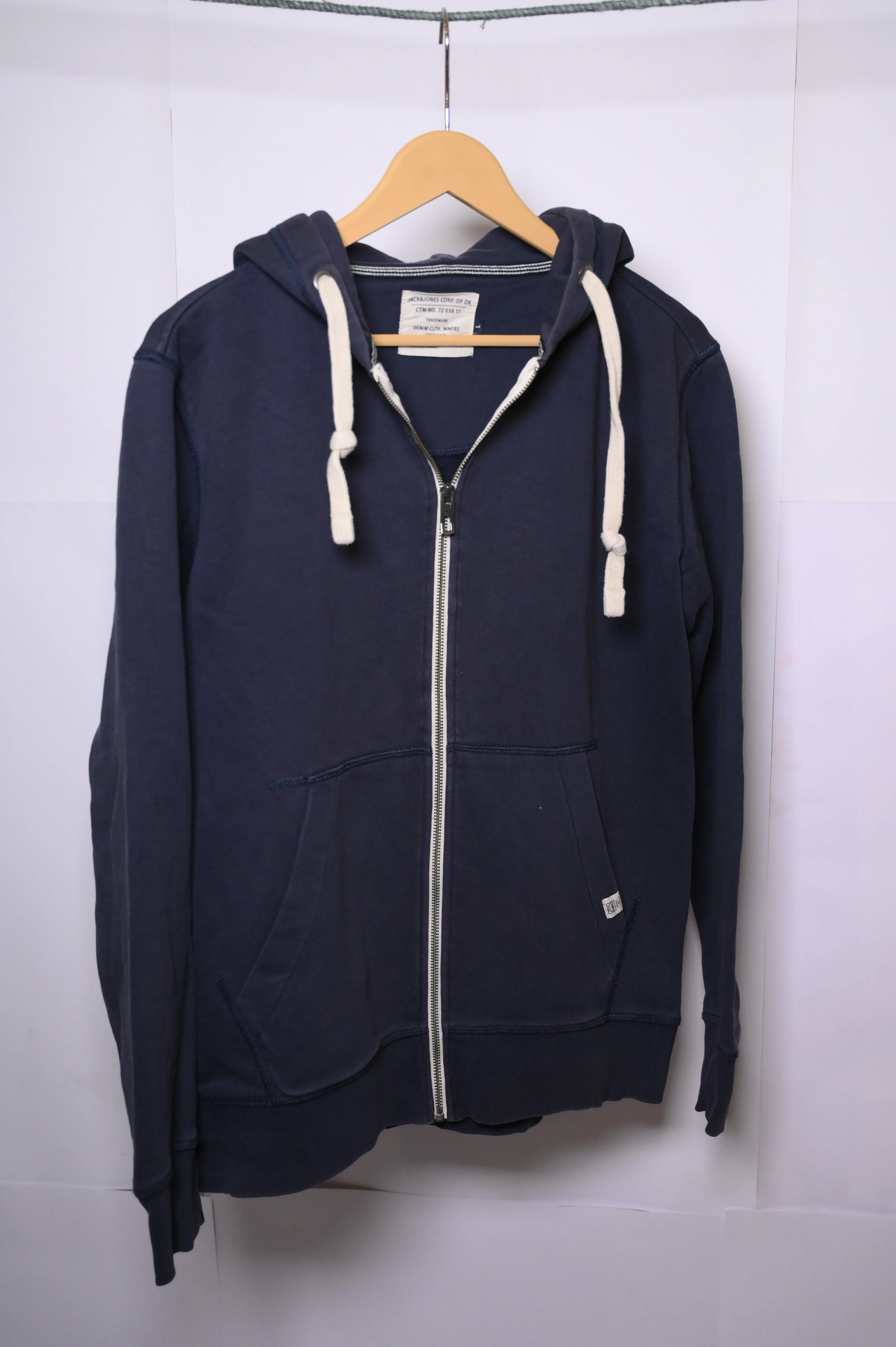 Jack & Jones Blue Hoodie - Large Size