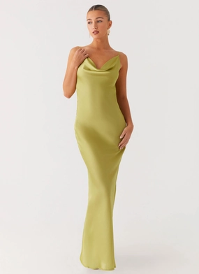 Jade Escape Maxi Dress - Lime Luxury Layer Jade Escape Maxi Dress - Lime Layer Ready