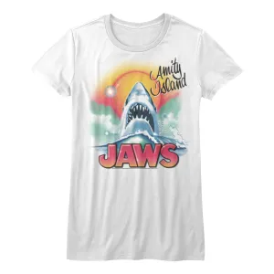 Jaws Beachy Airbrush Women's T-Shirt