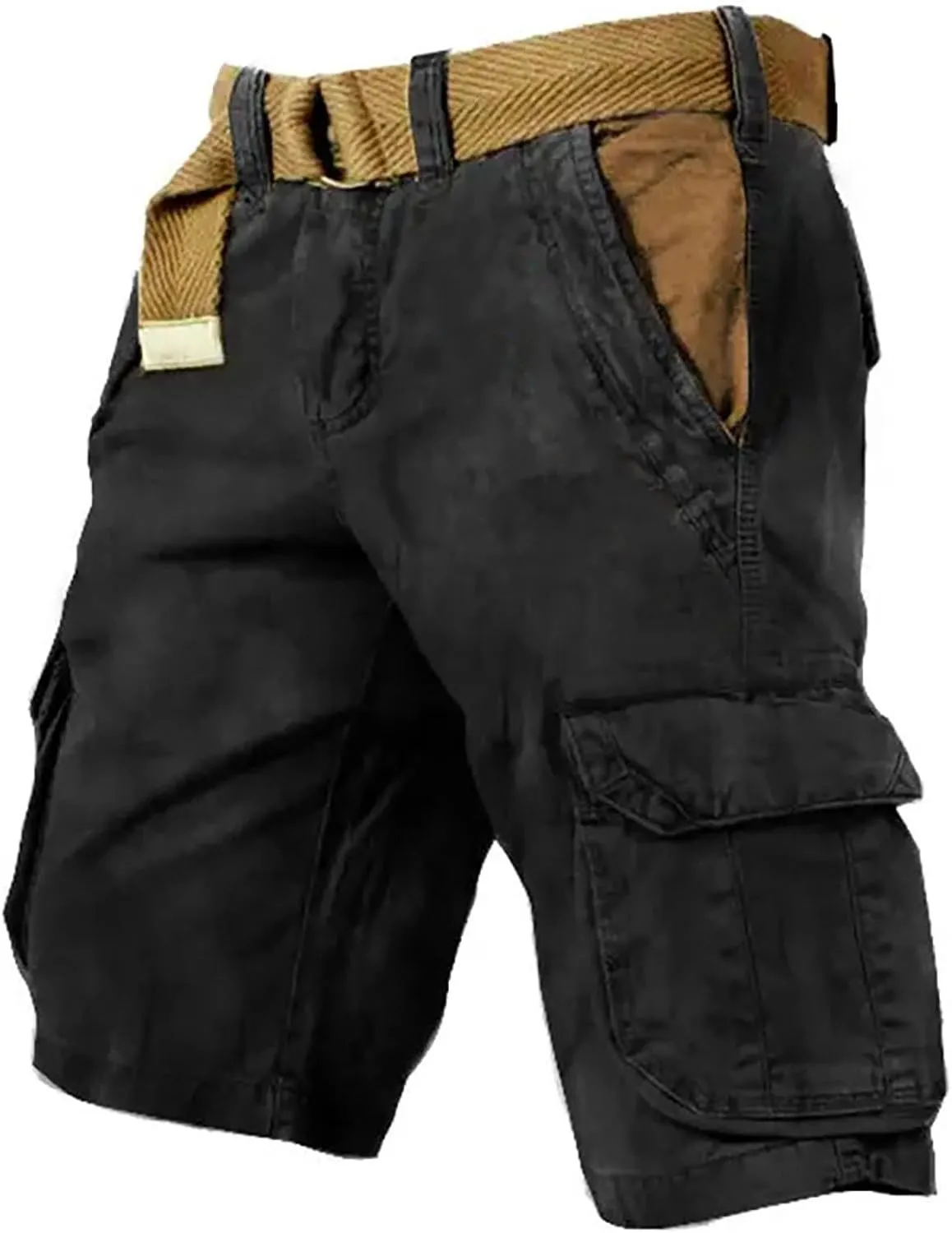 Jean Shorts Men Lightweight Activewear Jogging Ripstop Shorts Summer Breathable Baggy Travel Trunks