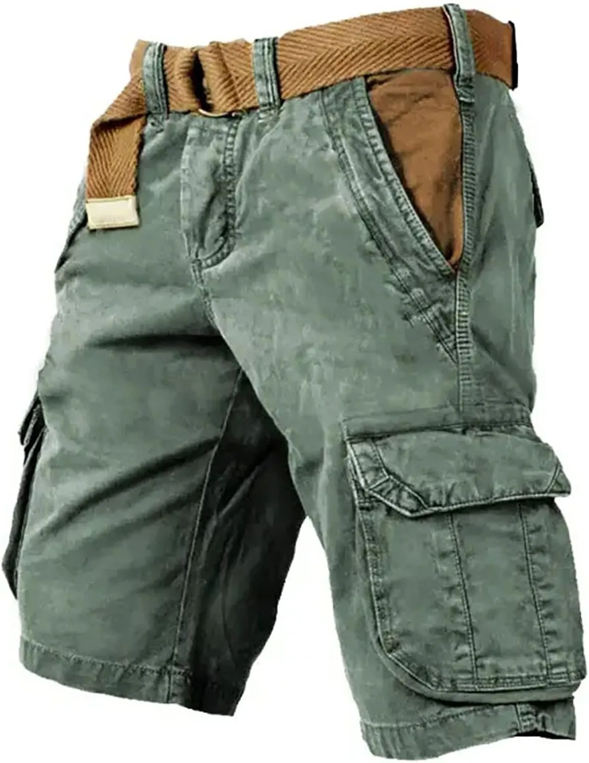 Jean Shorts Men Lightweight Activewear Jogging Ripstop Shorts Summer Breathable Baggy Travel Trunks