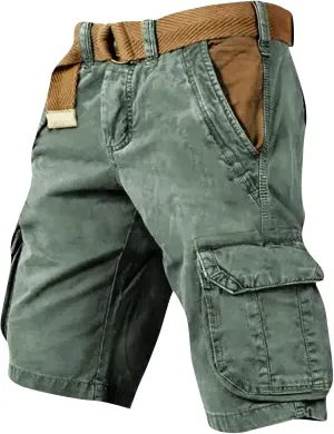 Jean Shorts Men Lightweight Activewear Jogging Ripstop Shorts Summer Breathable Baggy Travel Trunks
