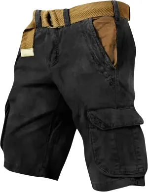 Jean Shorts Men Lightweight Activewear Jogging Ripstop Shorts Summer Breathable Baggy Travel Trunks