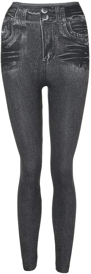 Jeggings for Women Ripped Stretch Skinny Jeans High Rise Distressed Denim Jeggings Stretch Pull-on Skinny Denim Jean