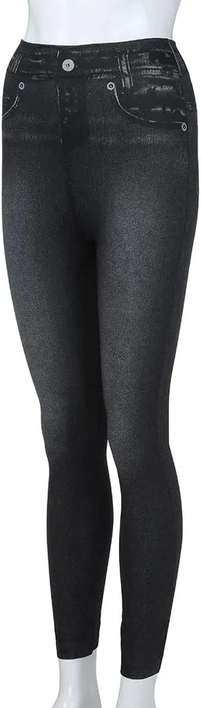 Jeggings for Women Ripped Stretch Skinny Jeans High Rise Distressed Denim Jeggings Stretch Pull-on Skinny Denim Jean
