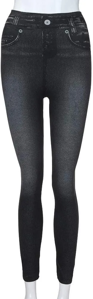 Jeggings for Women Ripped Stretch Skinny Jeans High Rise Distressed Denim Jeggings Stretch Pull-on Skinny Denim Jean