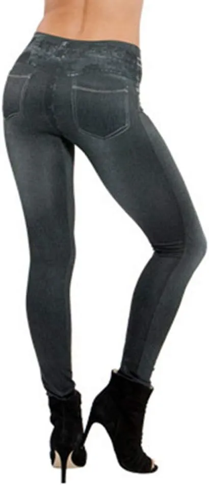 Jeggings for Women Ripped Stretch Skinny Jeans High Rise Distressed Denim Jeggings Stretch Pull-on Skinny Denim Jean