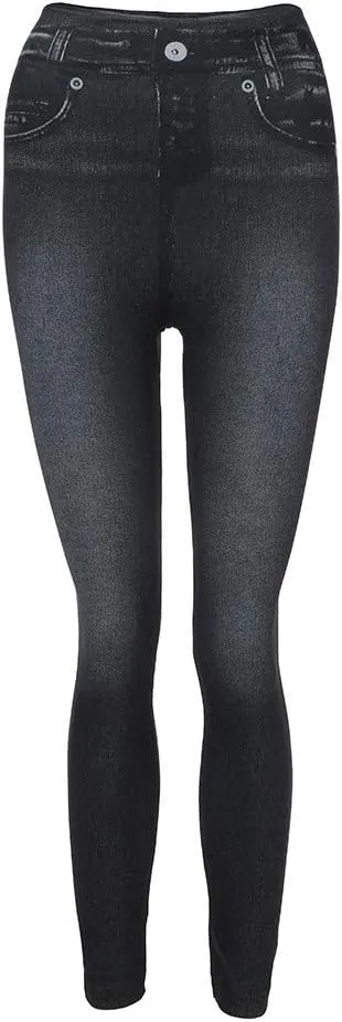 Jeggings for Women Ripped Stretch Skinny Jeans High Rise Distressed Denim Jeggings Stretch Pull-on Skinny Denim Jean