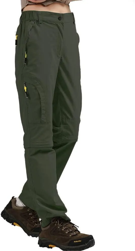 Jessie Kidden Walking Trousers Women Cargo Pants Waterproof Summer Lightweight Quick Dry Convertible Stretch Outdoor Casual UPF 50 Running Cycling Zip Off Capri